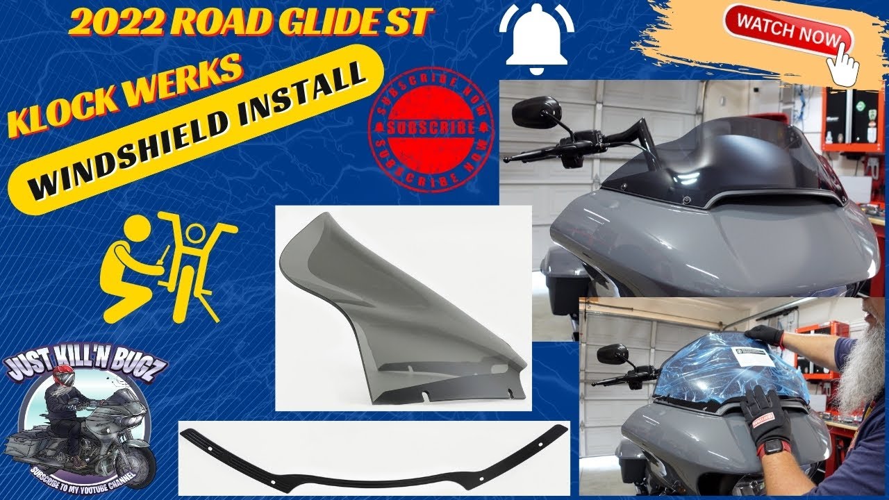 2022 Road Glide ST Upgrade - Klock Werks Windscreen Install