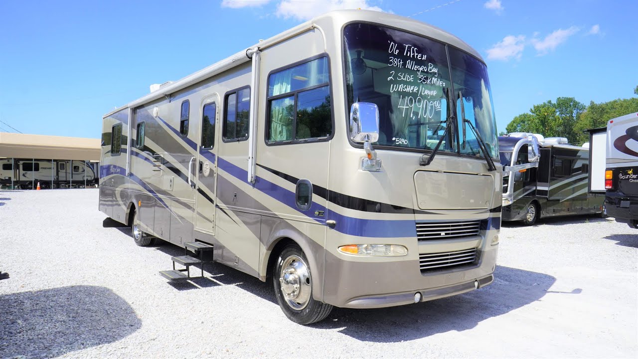 SOLD! 2006 Tiffin Allegro Bay 37DB Class A Gas, 35K Miles, 2 Slides,, Full Body Paint,$49,900