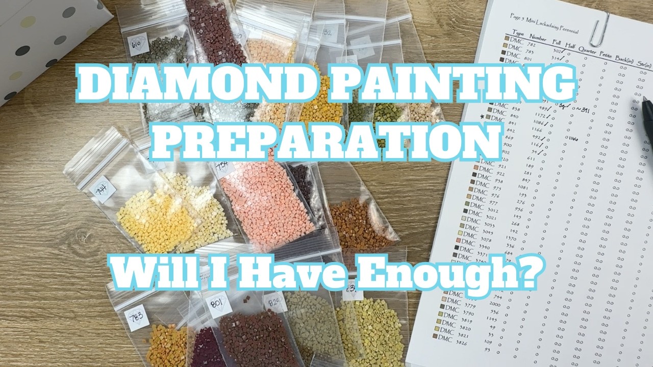 Kitting Up A HAED Canvas Using My Spare Drills | Diamond Painting Preparation
