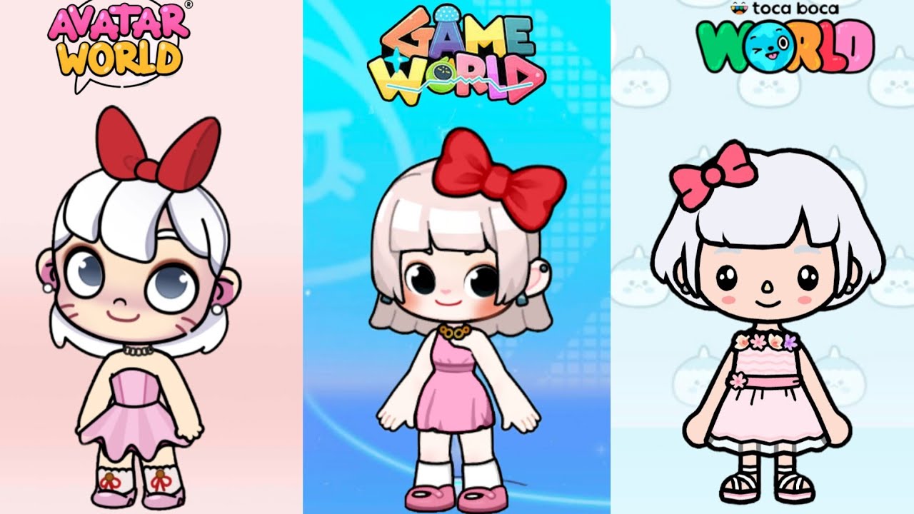 Hello kitty Look In 3 gameplay #pazu #avatarworld #gameworld #tocaboca 