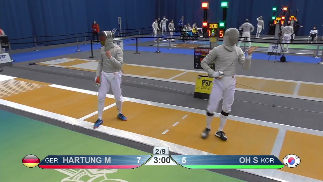 2021 Budapest Mens Sabre Team T04 GER vs KOR