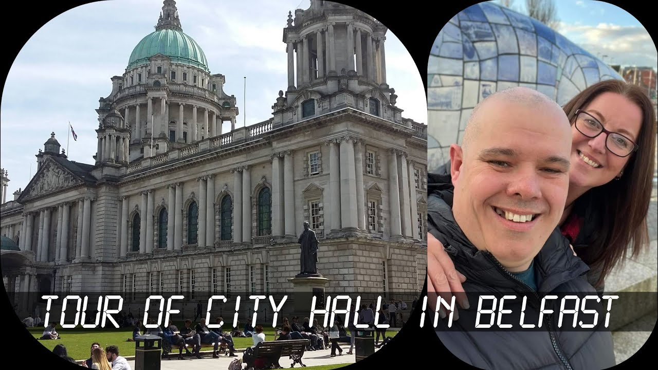 TOUR OF CITY HALL IN BELFAST.