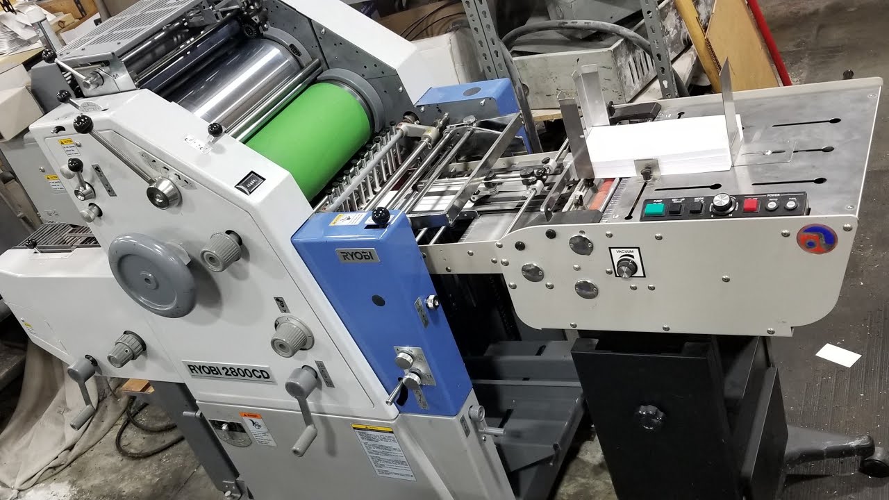 RYOBI 2800 & ASTRO AMC-2000 ENVELOPE FEEDER RUNNING #10 @ 10,000 IPH