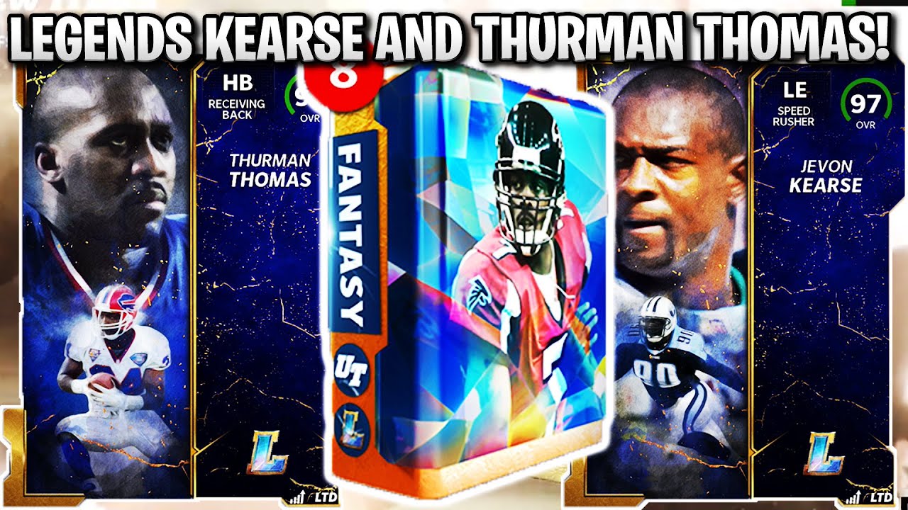 NEW LEGENDS THURMAN THOMAS AND JEVON KEARSE! LEGEND PACKS! | MADDEN 22 ULTIMATE TEAM