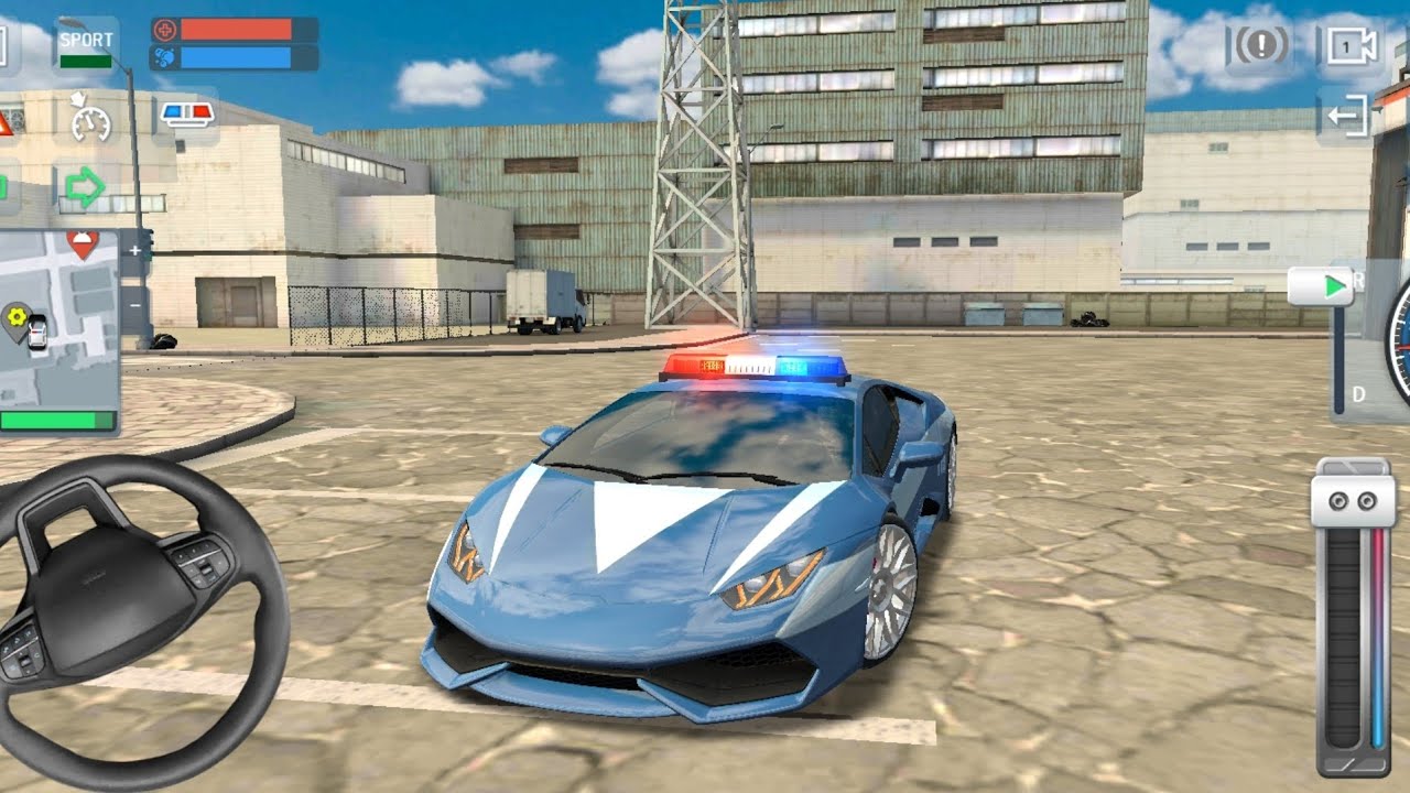 LAMBORGHINI HURACAN POLICE SIMULATOR CAR PATROL GAMEPLAY 
