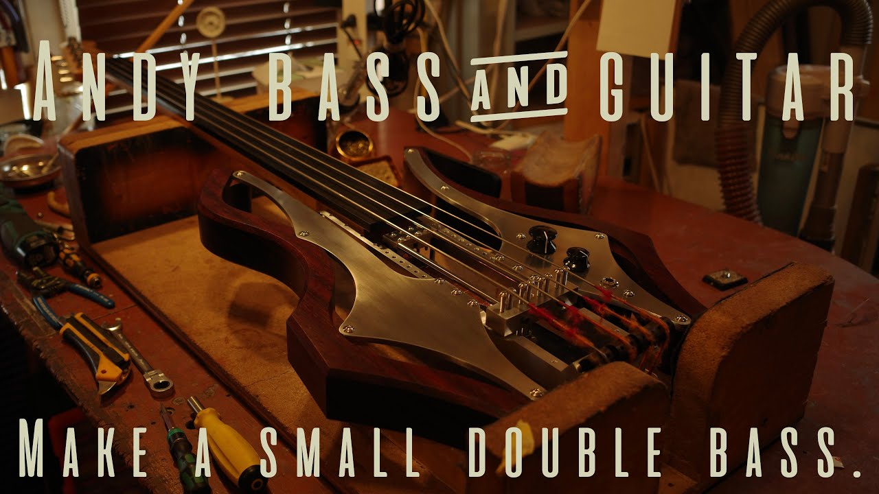 Making an electric bass guitar that can beat a contrabass.first part/More details on the web