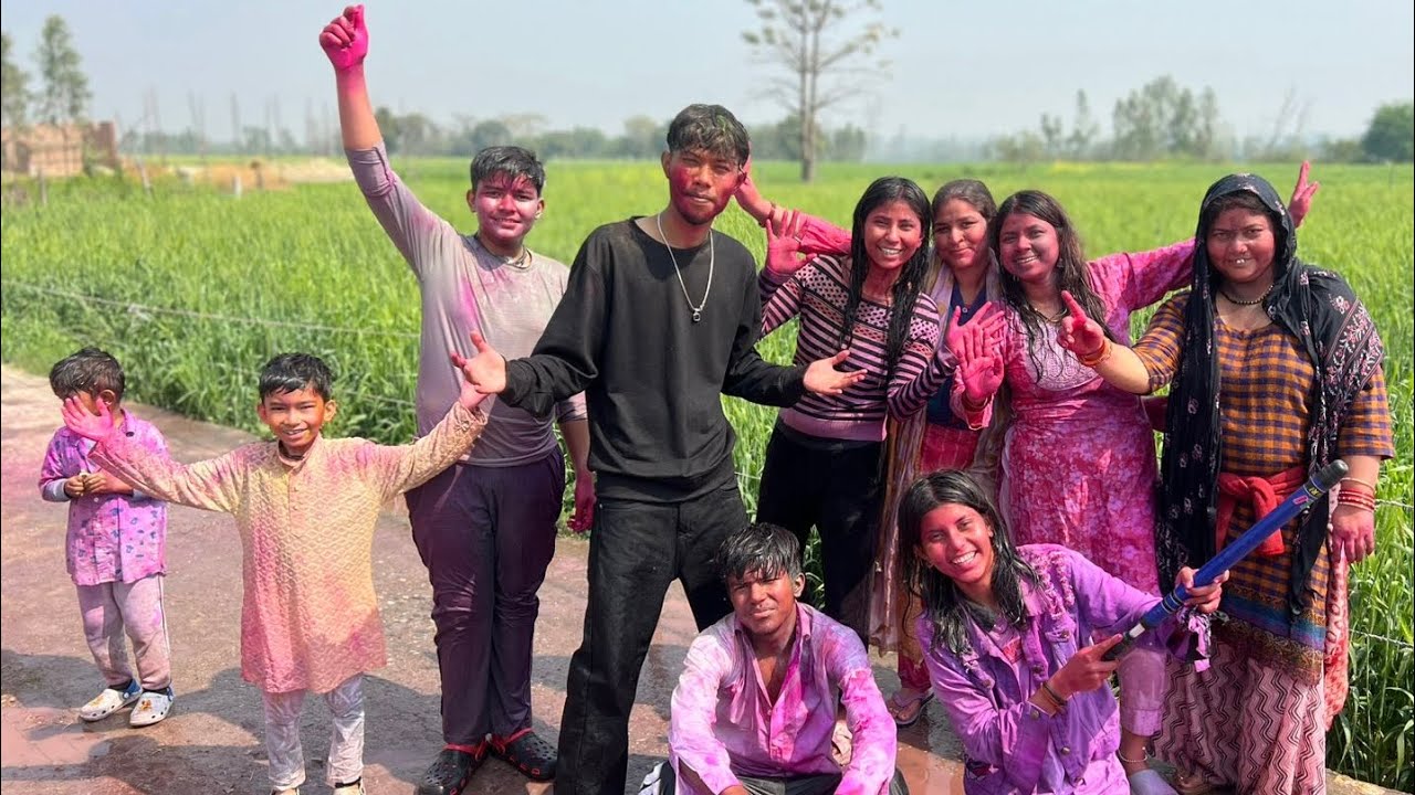 Holi with my family 🎨🥰