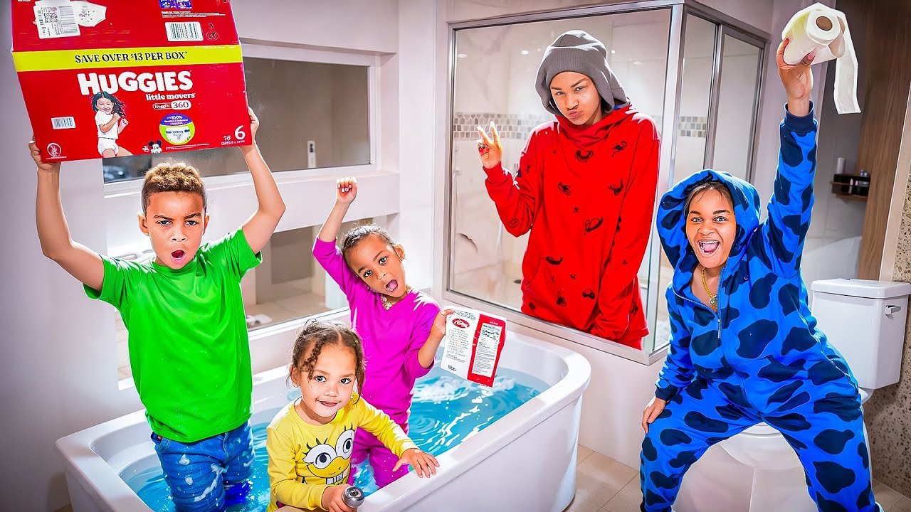 LAST TO LEAVE THE BATHROOM WIN A SHOPPING SPREE!!