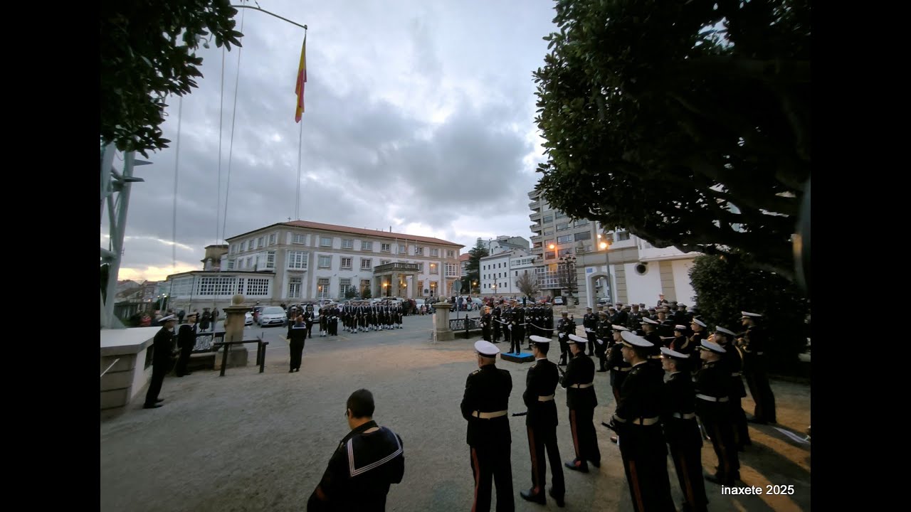 Arriado Solemne de Bandera Nacional, Ferrol, Enero 2025