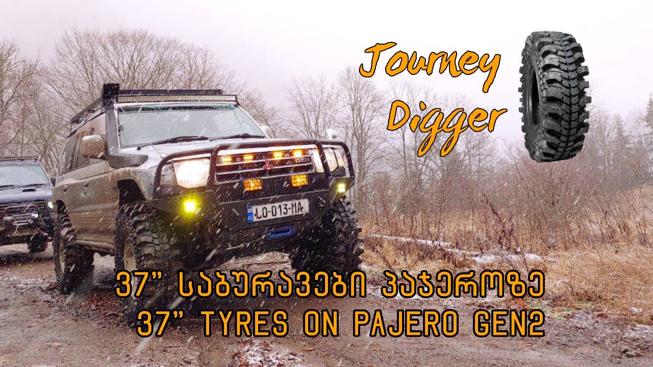 37 ინჩიანი საბურავის მორგება პაჯერო 2-ზე * Fitting 37 inch tyres on Pajero Gen 2 (Montero Gen 2)