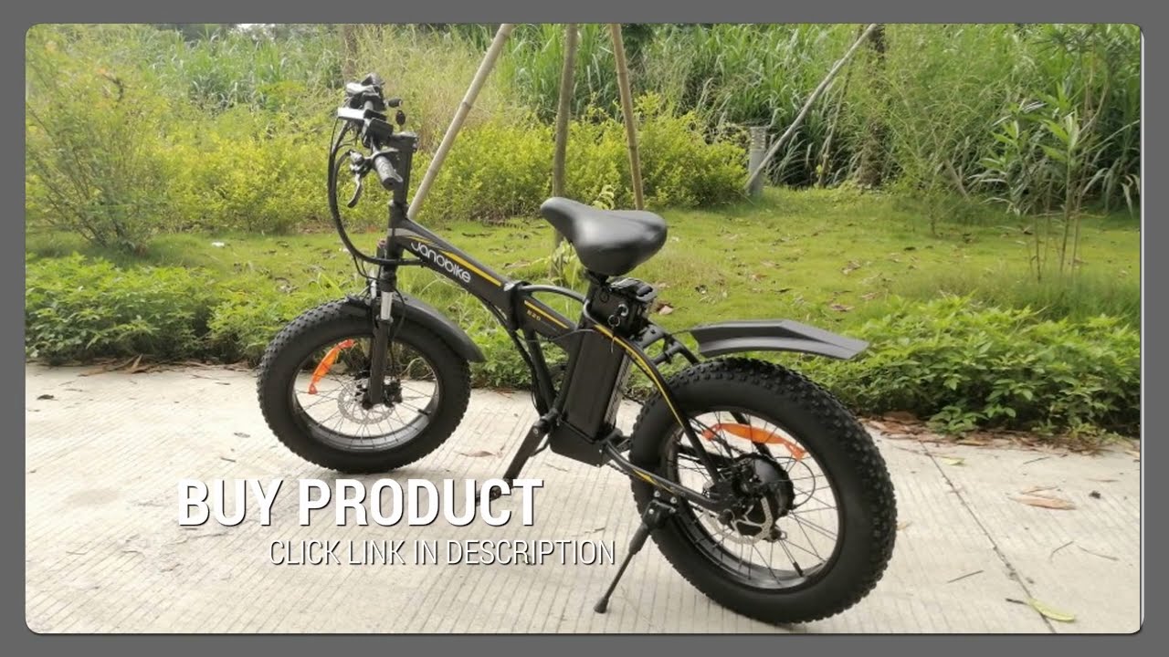 Janobike E20 Electric Bike 1000W 48V 12.8AH Battery Foldable E Bike Shimano 7-Speed Mountain Bike