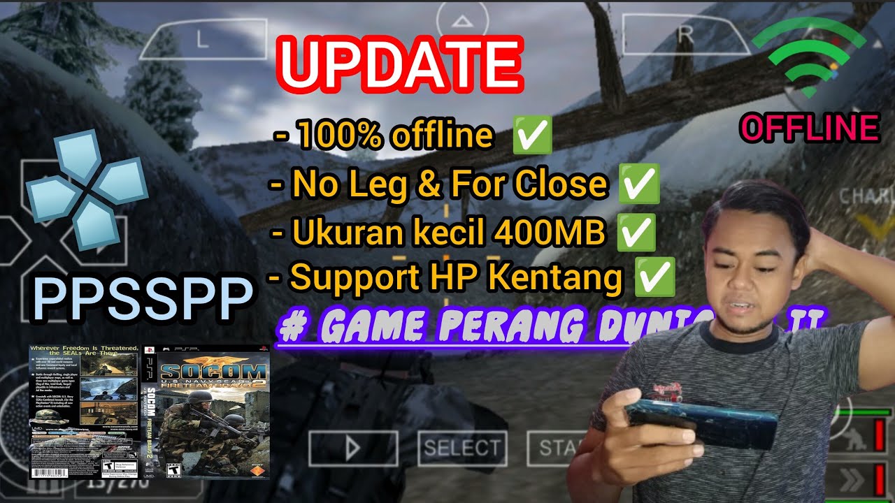 CARA DOWNLOAD GAME SOCOM: U.S. Navy SEALs Fireteam Bravo 2 : PPSSPP & GAMEPLAY 