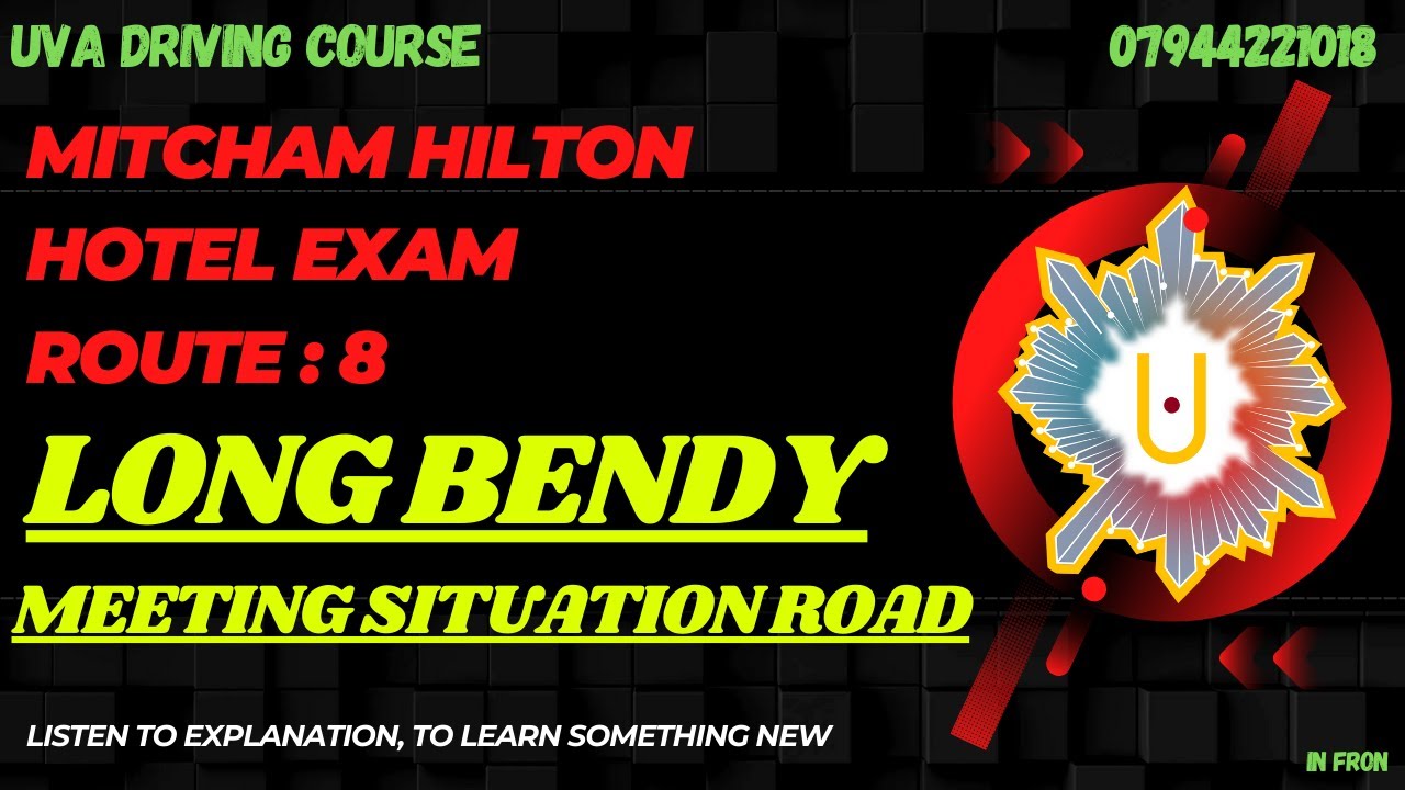 MITCHAM REAL DRIVING TEST EXAM ROUTE : 8 | HILTON HOTEL LATEST & NEW HARDEST EXAM ROUTE 2025 |
