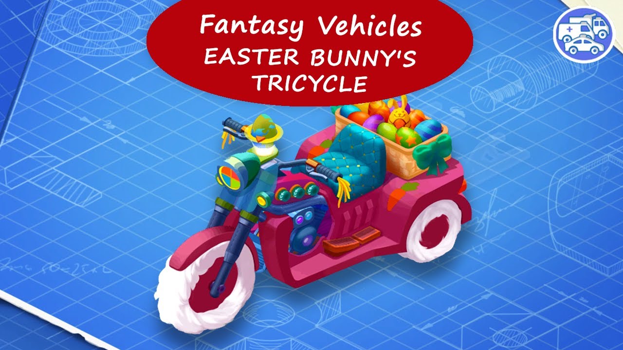 Fantasy Vehicles #6 - How Does an Easter Bunny's Tricycle Work? | GoKids! Games