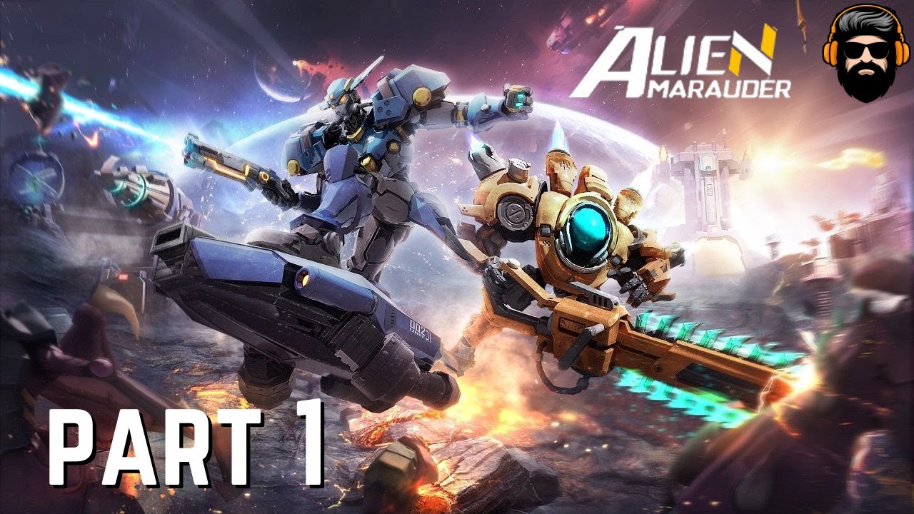 ALIEN MARAUDER Gameplay  - Part 1 - Intro Tutorial & Survival Blazing Gobi (no commentary)