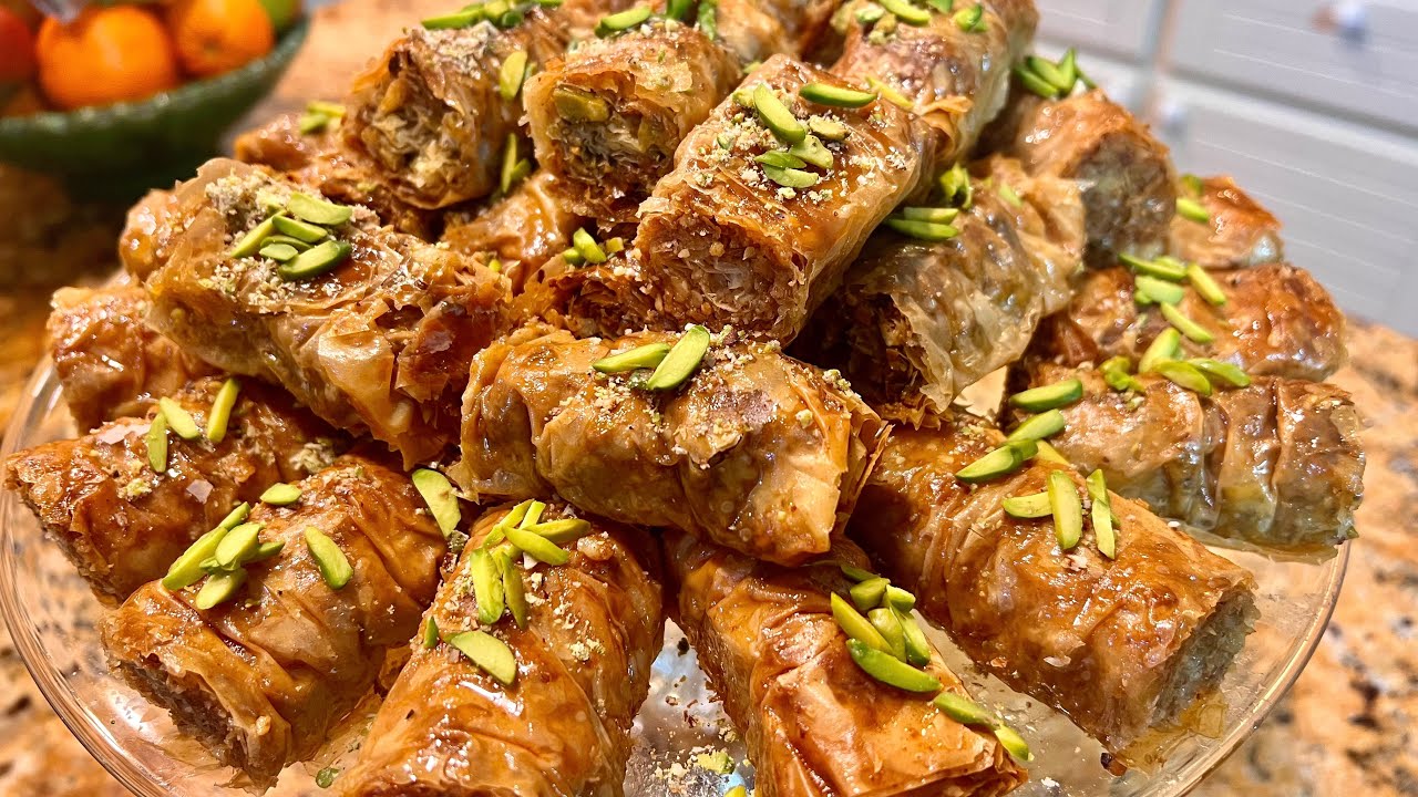 Rolled Baklava - Cooking with Yousef