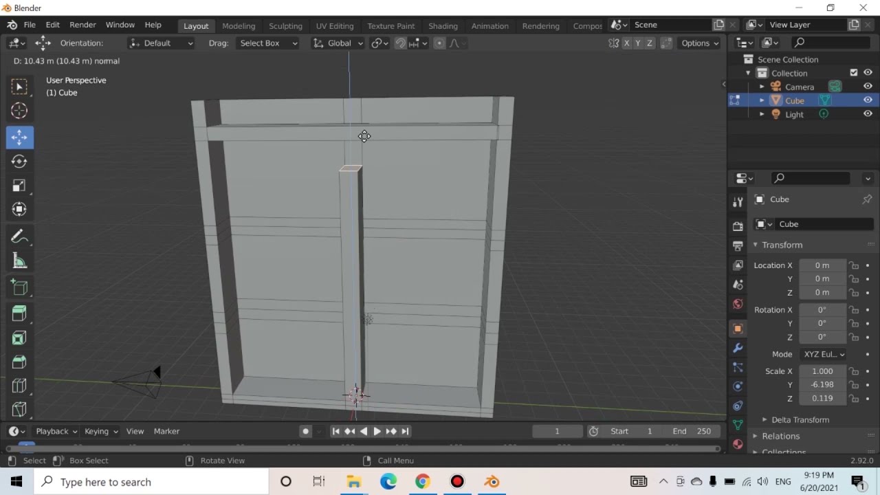 Tutorial Membuat Lemari dan Teks 3D Menggunakan Aplikasi Blender Versi 2.92#STMIKJayakarta2021