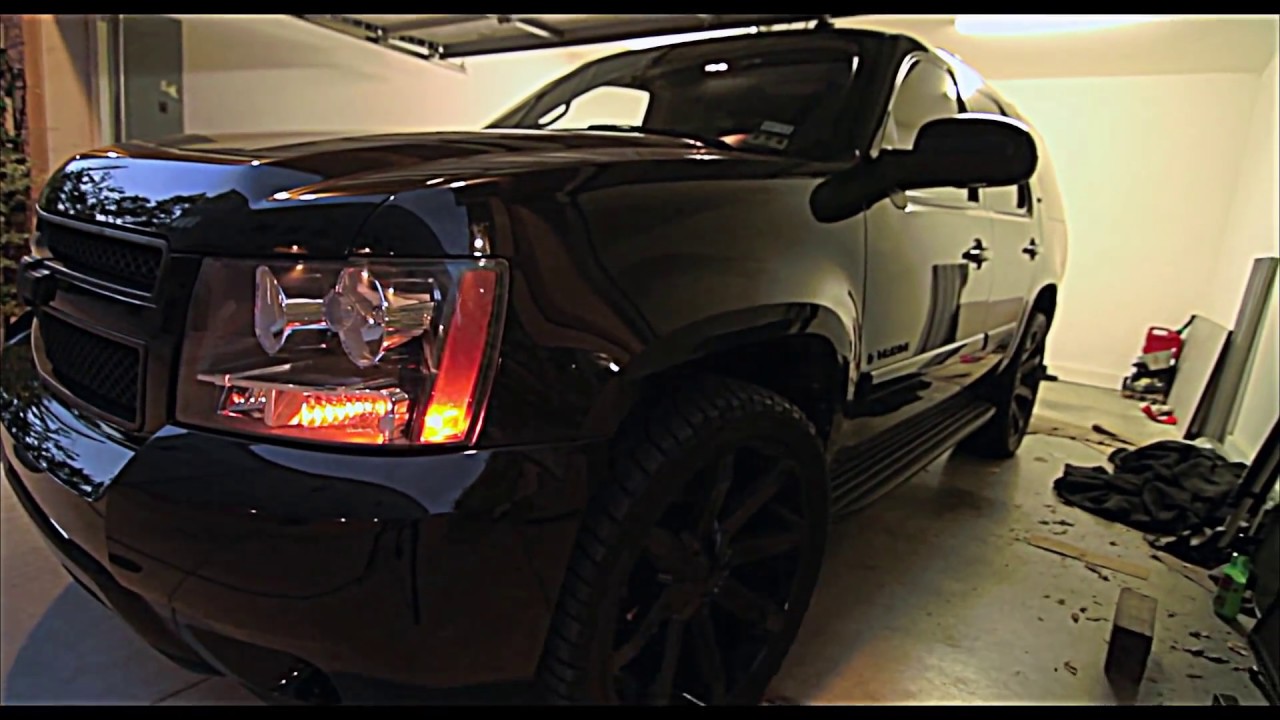 blacked out tahoe on 24s
