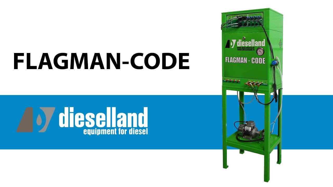 FLAGMAN CODE. Measuring unit for CR injectors with coding set