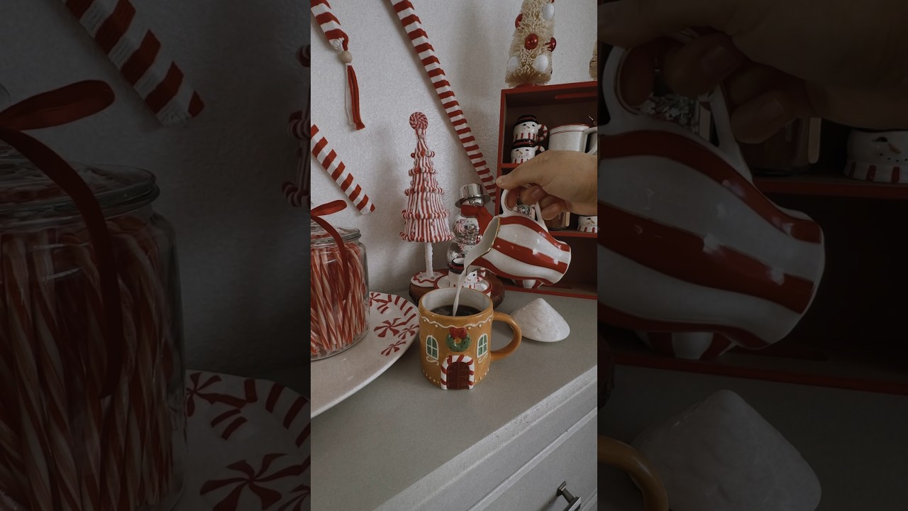 In My Cozy Christmas Era 🎄☕️🤶 #christmas2023 #christmasdecor #hotcocoabar #coffee #shorts
