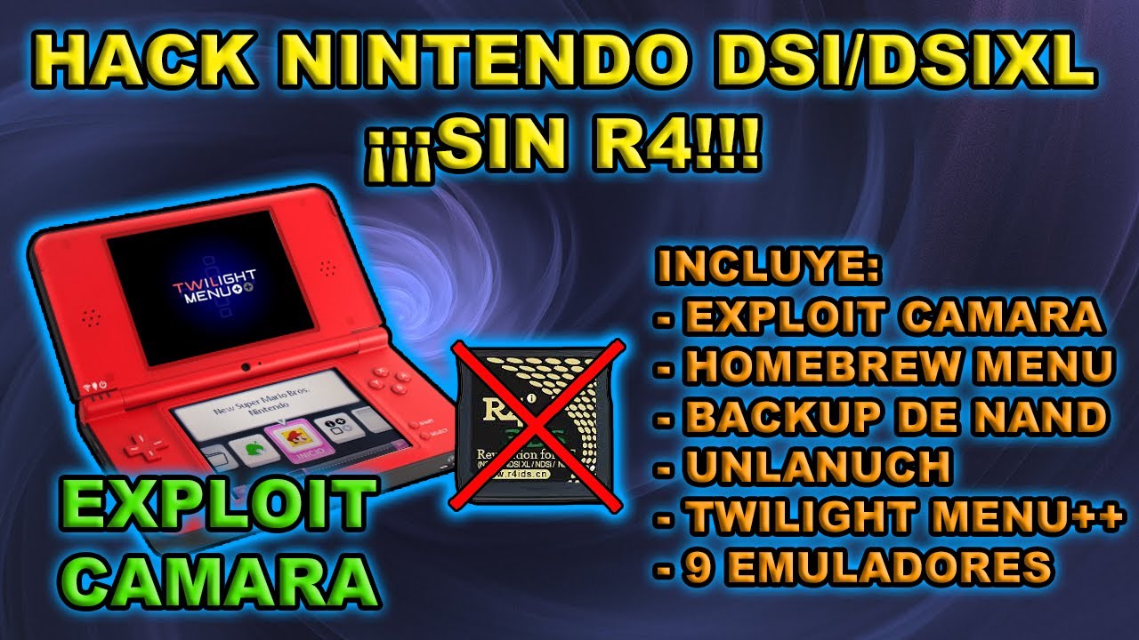 LIBERAR NINTENDO DSI/DSI XL SIN R4 2021 - EXPLOIT CAMARA