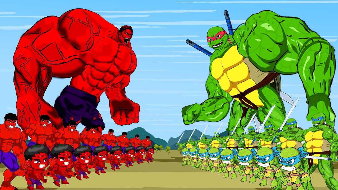HULK vs TEENAGE MUTANT NINJA TURTLES: Mutant Mayhem- Rescues Ninja Turtles Baby