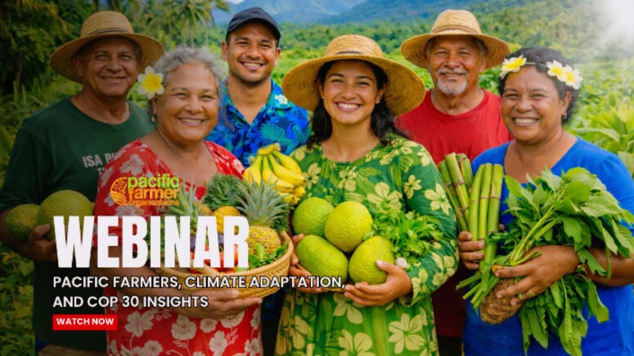 PFO Webinar Catch-up: Pacific Farmers, Climate Adaptation, and COP 30 Insights