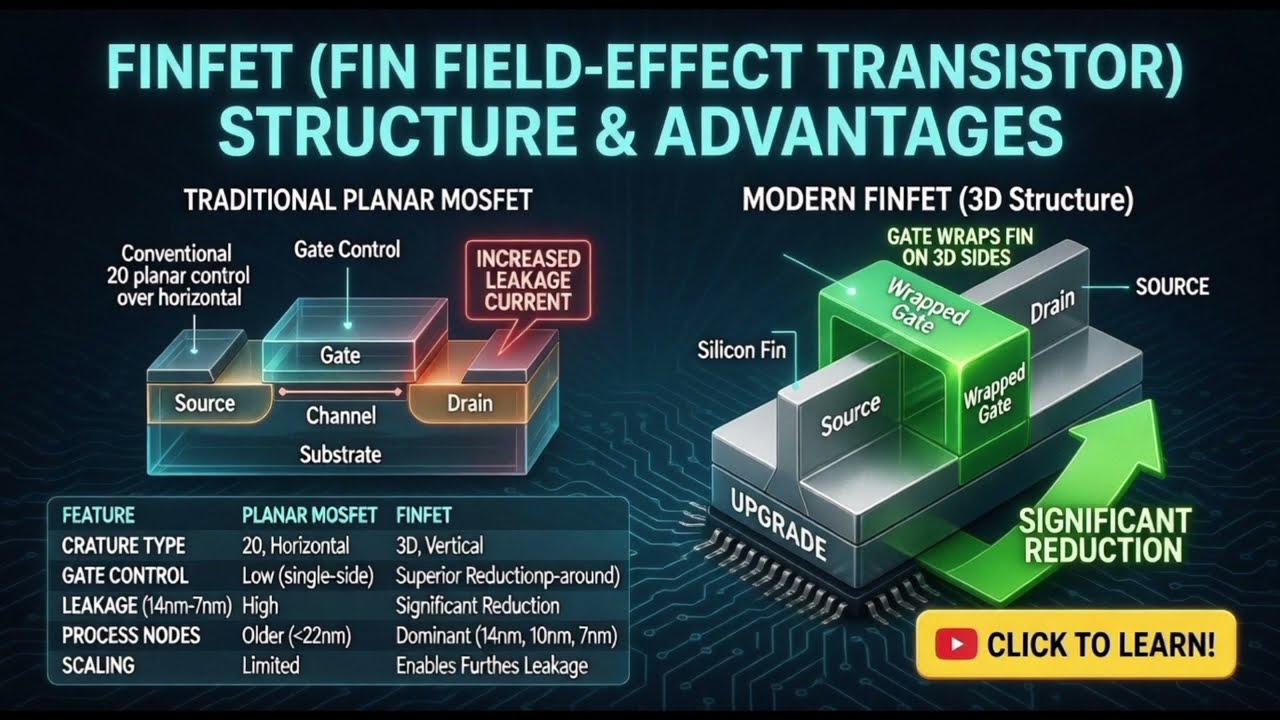 Tranzystor 3D zasilający każdy nowoczesny chip (wyjaśnienie 2025 r.)
