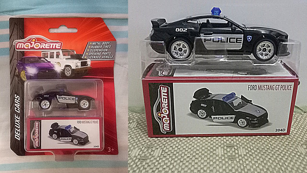 Majorette Deluxe Cars (Ford Mustang GT Police)