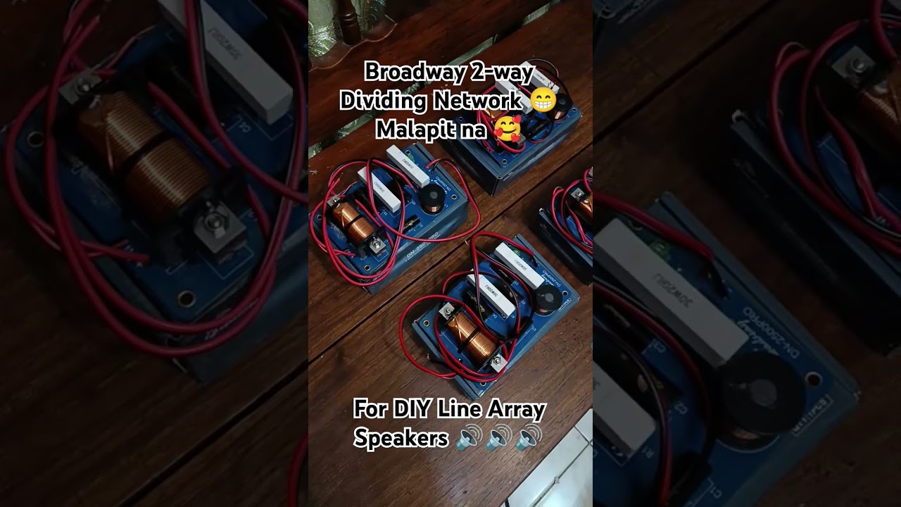 Broadway 2-way Dividing Network for DIY Line Array Speakers