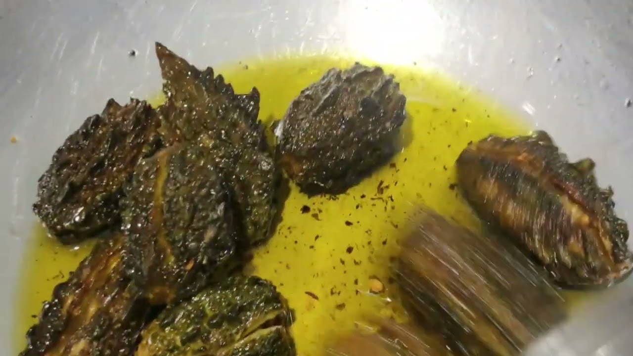 Stuffed kakarakaya fry