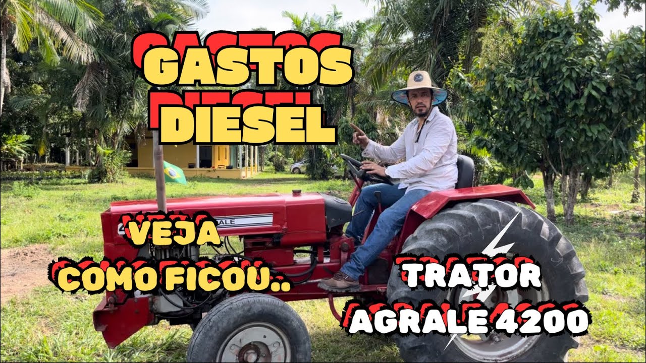 Veja como ficou os gastos de diesel do trator agrale 4200 #oagronaopara #agrale