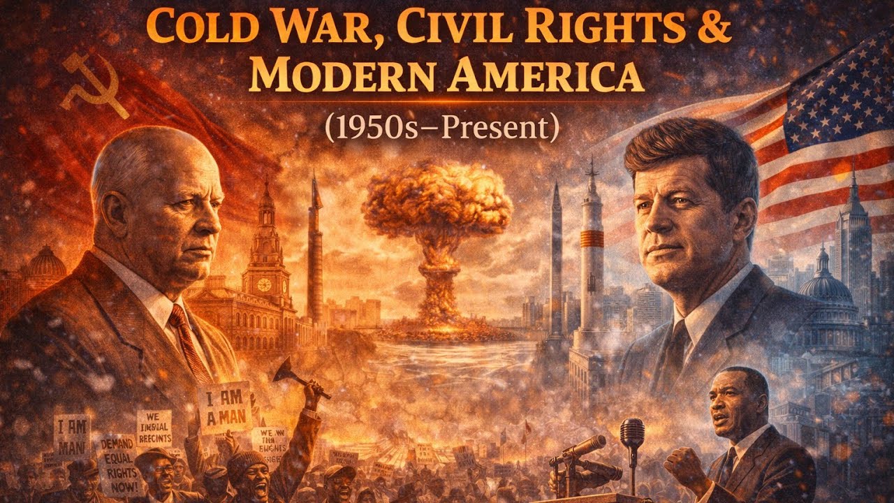 History | Cold War, Civil Rights & Modern America (1950s–Present)