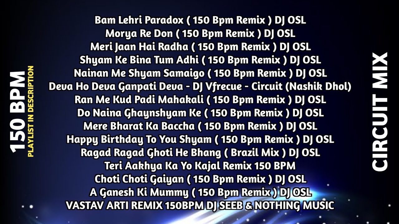 Bollywood Circuit Mix | 150 BPM | DJ OSL | Nashik Dhol Mix | DJ D33PAK |
