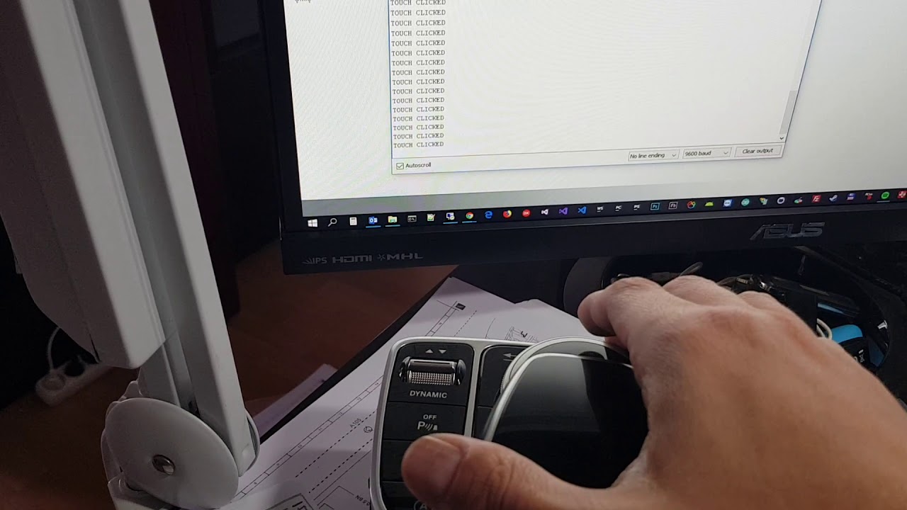 Mercedes Touchpad Controller