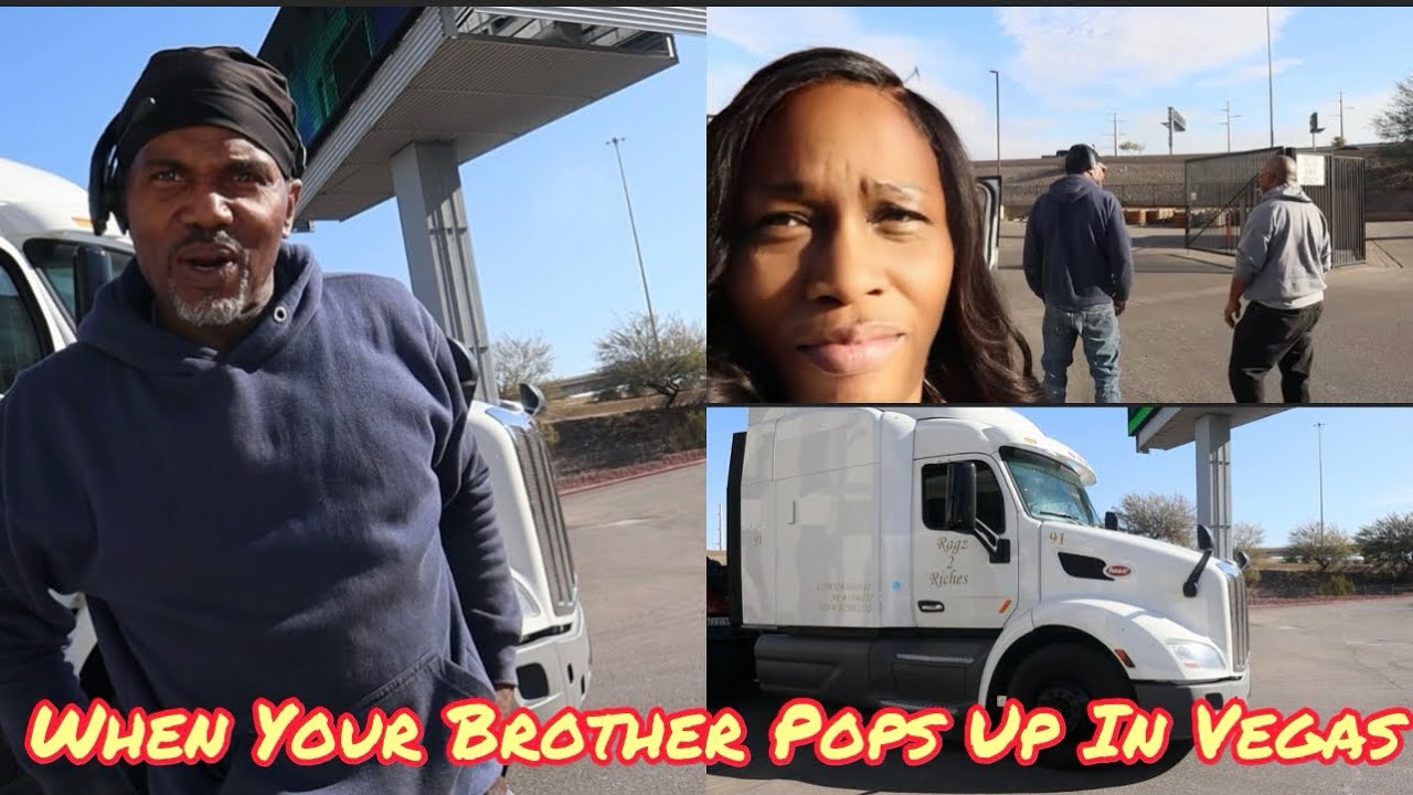 My Brother Popped Up On Me In Las Vegas * Truck Driver Life* Quick Visit