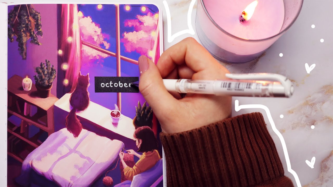 cozy lofi bullet journal setup ☕️ | October 2020 plan with me (+opening my etsy shop)