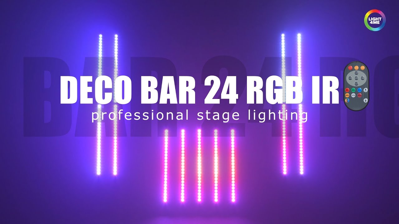 Light4Me Deco Bar 24 RGB IR – listwa LED, profesjonalne oświetlenie i efekty sceniczne