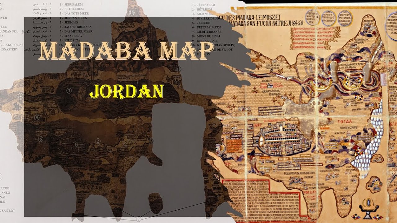 Madaba Mosaic Map - The World Oldest Holy Land Map