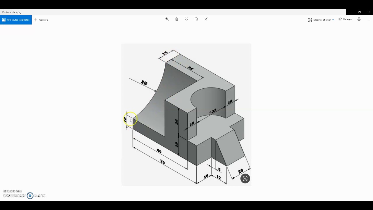 Freecad exercice débutant ( français )