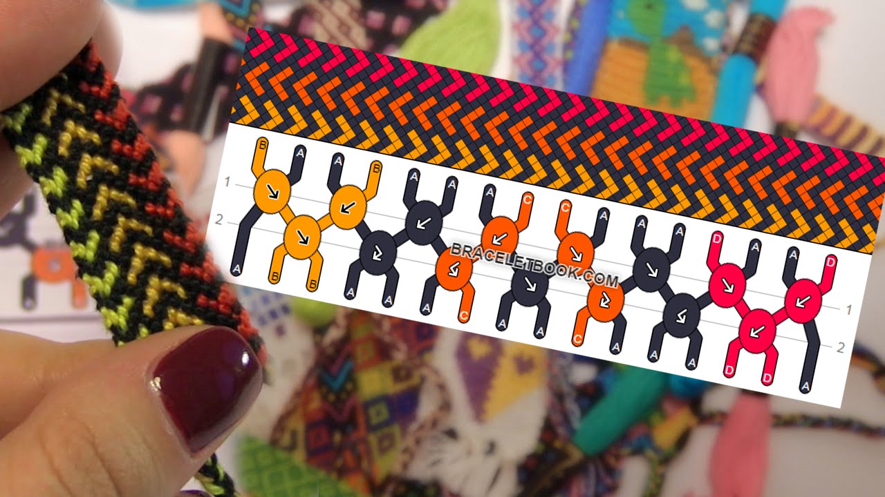 СХЕМЫ КОСОГО ПЛЕТЕНИЯ || Фенечки