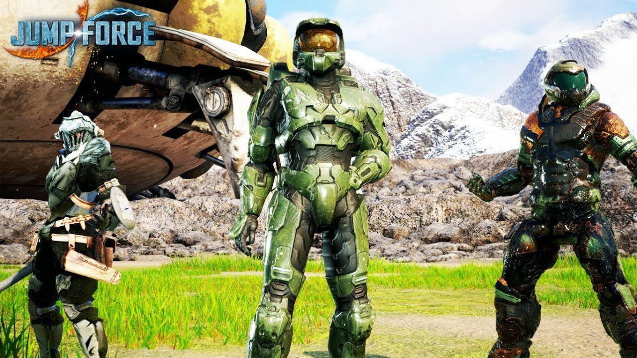 The Armored Warriors Team Up ?! Master Chief, Goblin Slayer & Doom Guy | Jump Force PC Mod