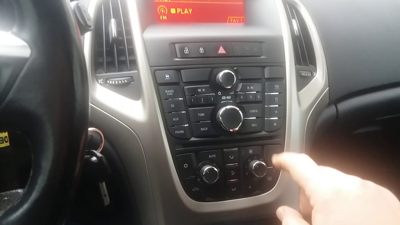 Как включить Bluetooth на Astra J Insignia Meriva CD 400