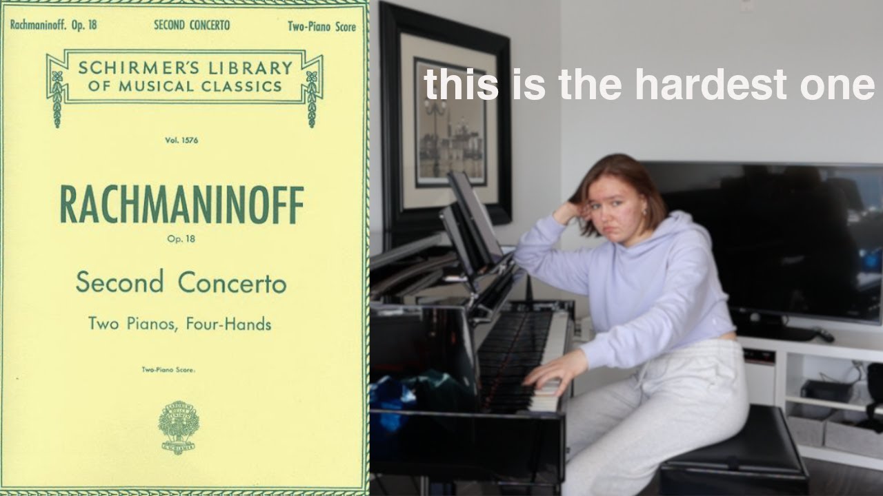 learning the third movement of rachmaninoff's second piano concerto  | PRACTICE VLOG
