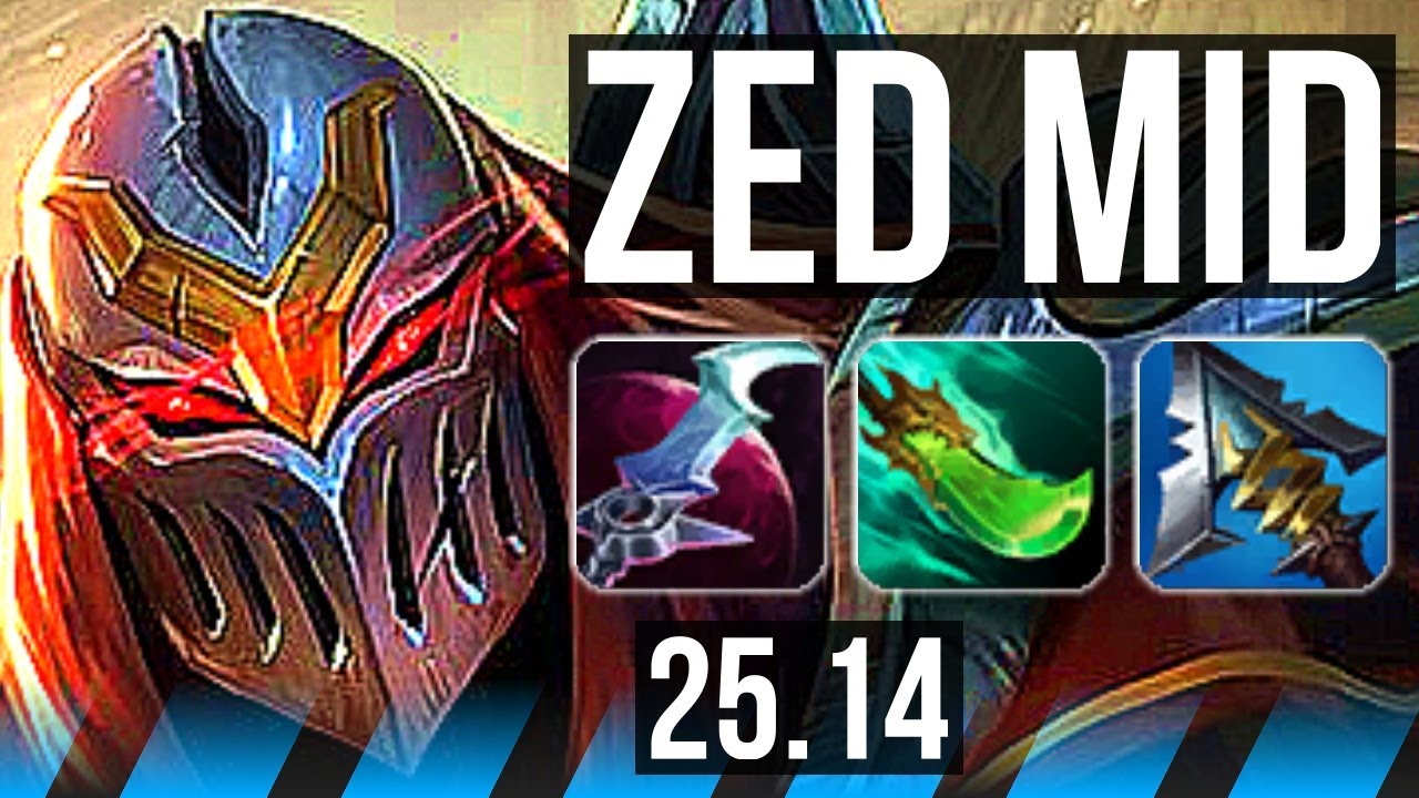 ZED vs HWEI (MID) | 62k DMG, Legendary | KR Master | 25.14