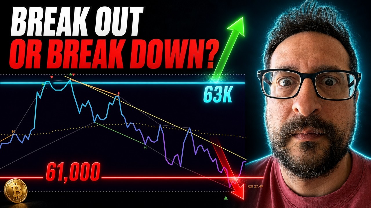 Bitcoin At 63K: Break Out Or Break Down? 61,000 Decides