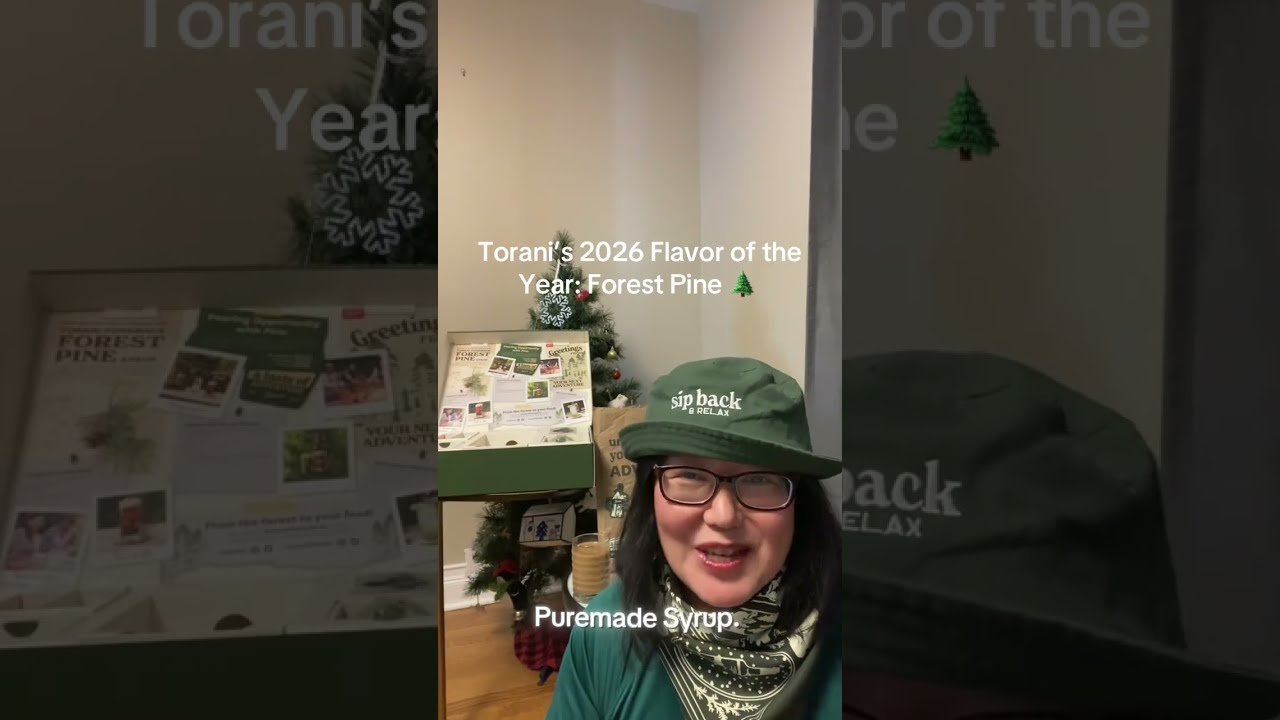 Torani 2026 Flavor of the Year: Forest Pine in Coffee, Matcha & Lemonade?! 🌲