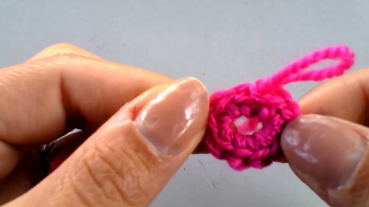 Technique de crochet : l'ouvrage en rond