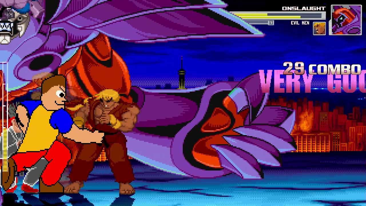 AN Mugen #111: Colonel McPain & Dee Bee Kaw VS Onslaught & Evil Ken