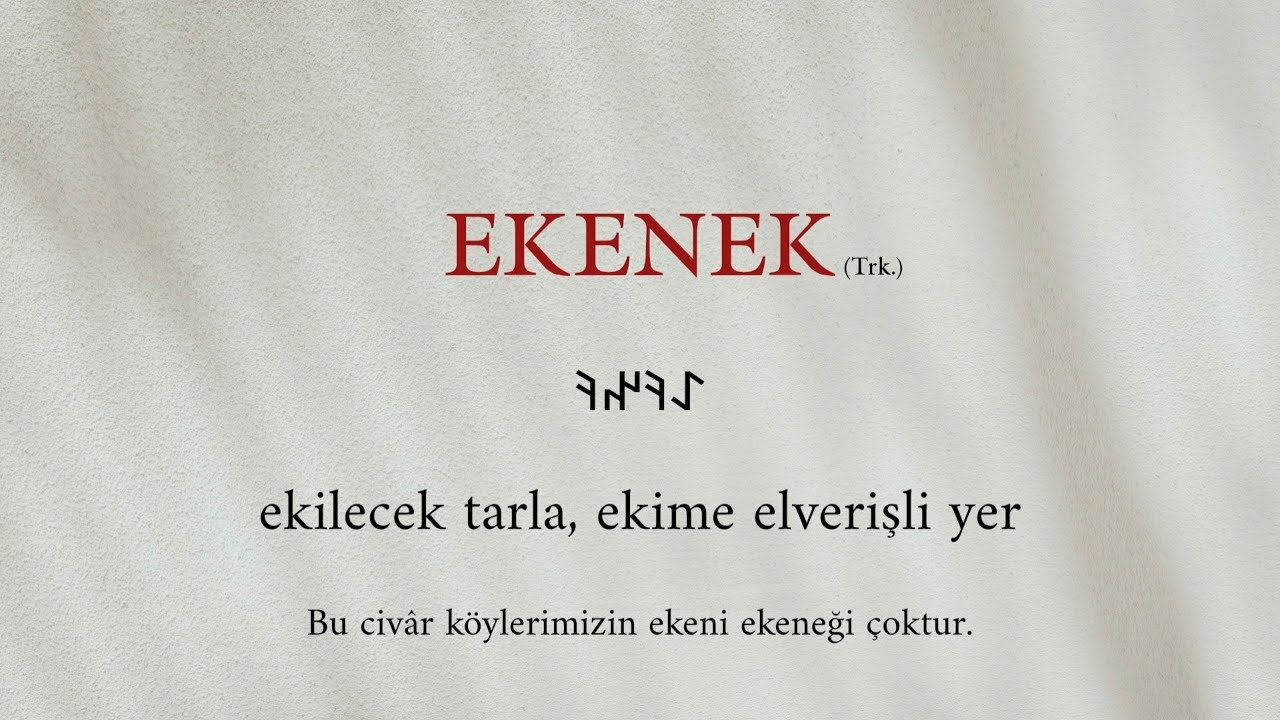 ESKİ TÜRKÇE'de Kullanılan Kelimeler 38 (Örnek Cümlelerle)